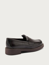 Leather loafers with fringing - Dark Brown | FRAU