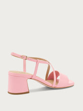 Sandalo in pelle con cinturini a incrocio - Peonia | FRAU