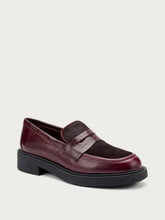 Bi-material loafers - Bordeaux | FRAU