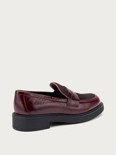 Bi-material loafers - Bordeaux | FRAU