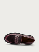 Bi-material loafers - Bordeaux | FRAU