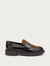 Bi-material loafers - Dark Brown | FRAU