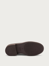 Bi-material loafers with fringing - Dark Brown | FRAU