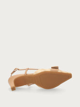 Slingback in raffia con fibbia - Paglia | FRAU