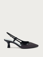 Raffia slingbacks - Black | FRAU