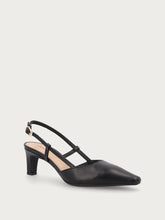 Slingback in pelle - Nero | FRAU