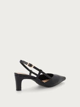 Slingback in pelle - Nero | FRAU
