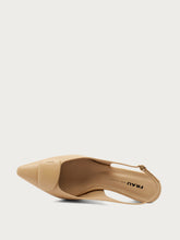 Slingback aus Leder mit Accessoire - Keks | FRAU