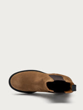 Heeled suede Chelsea boots - Light tan | FRAU