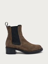 Heeled suede Chelsea boots - Peat | FRAU