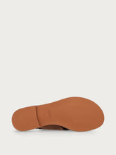 Suede sandals with tonal buckle - Cocoa | FRAU