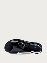 Sandalo in vernice - Nero | FRAU