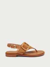 Minimal leather thong sandals - Leather | FRAU