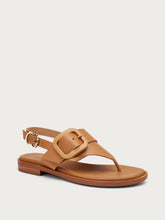 Minimal leather thong sandals - Leather | FRAU