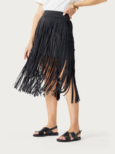 Sandalen aus Leder mit runder Schnalle - Schwarz | FRAU