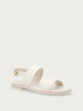 Minimalistische Sandalen aus Leder - Off White | FRAU