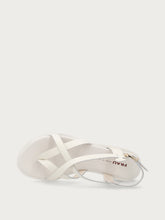 Minimal leather thong sandals - Off White | FRAU