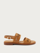 Sandali in pelle laserata - Cuoio | FRAU