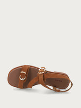 Suede multi-strap sandals - Cinnamon | FRAU