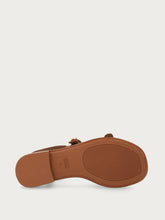 Suede multi-strap sandals - Cinnamon | FRAU