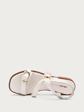 Sandali multi-strap in pelle - Off White | FRAU