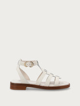 Leather cage sandals - Off White | FRAU
