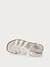 Leather cage sandals - Off White | FRAU