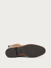 Elegant snake-print leather Chelsea boots - Coffee | FRAU