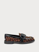 Leo-print fabric loafers - Leo | FRAU
