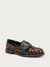 Leo-print fabric loafers - Leo | FRAU