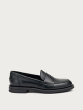 Leather saddle loafers - Black | FRAU