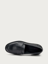 Leather saddle loafers - Black | FRAU