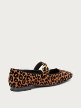 Flocked fabric ballet flats - Leo | FRAU