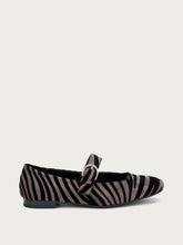 Flocked fabric ballet flats - Zebra | FRAU