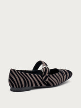 Flocked fabric ballet flats - Zebra | FRAU