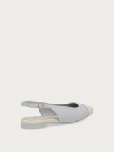 Slingback mit kontrastierender Zehenkappe - Cremeeis | FRAU