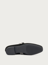 Suede ballet flats with semi-square toe - BLACKrock | FRAU