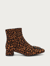 Leo-print heeled ankle boots - Leo | FRAU
