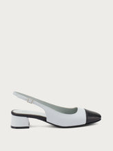 Zweifarbiger Slingback - Schwarzeis | FRAU