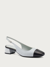 Zweifarbiger Slingback - Schwarzeis | FRAU