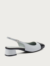 Zweifarbiger Slingback - Schwarzeis | FRAU