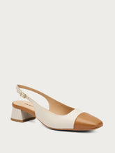 Zweifarbiger Slingback - TANcreme | FRAU