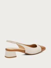 Zweifarbiger Slingback - TANcreme | FRAU