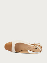 Zweifarbiger Slingback - TANcreme | FRAU