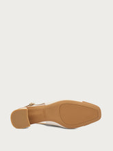 Zweifarbiger Slingback - TANcreme | FRAU