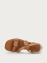 Multi-Strap-Sandalen aus Leder mit Blockabsatz - Leder | FRAU