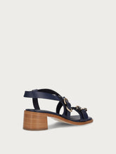 Multi-Strap-Sandalen aus Leder mit Blockabsatz - Ionisch | FRAU