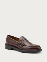 Leather varsity loafers - Coffee | FRAU