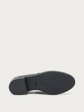 Leather varsity loafers - Black | FRAU