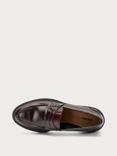 Mocassini college in pelle spazzolata - Bordeaux | FRAU